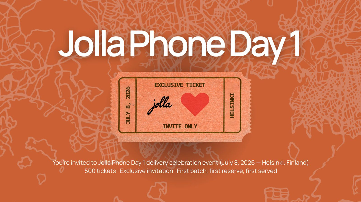Jolla Phone Day1 celebration event